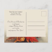 Carte Postale Grâces Script Chute Foliage Thanksgiving Photo (Dos)