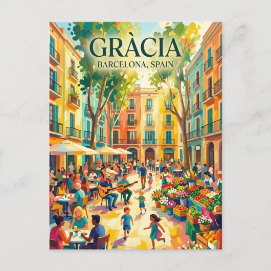 Carte Postale Gràcia Espagne (Devant)