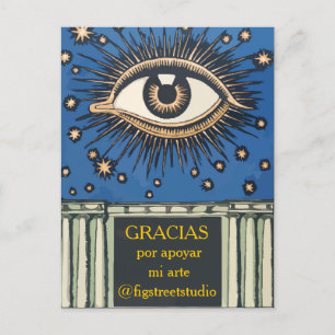 Carte Postale Gracias, Big Eye, modifier le texte