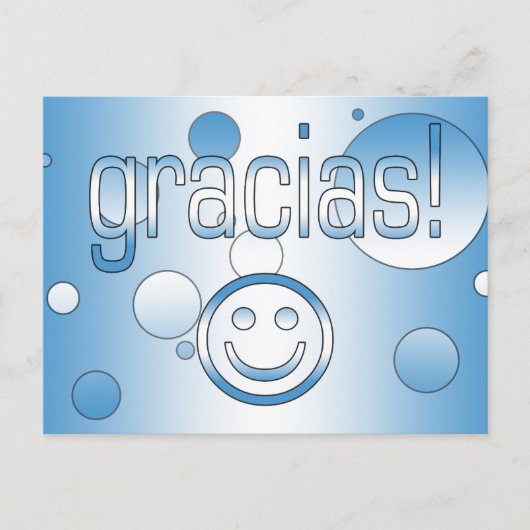 Carte Postale Gracias ! Guatemala Drapeau couleurs Pop Art (Devant)