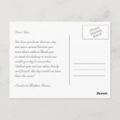 Carte postale Gracias Mariage rose (Dos)