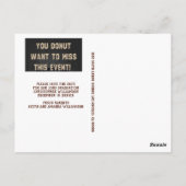 Carte Postale Grad Casquette Donut Graduation Enregistrer La Dat (Dos)