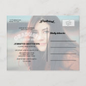 CARTE POSTALE GRAD MODERNE | INVITATION À LA FÊTE DE DIPLÔME 201 (Dos)