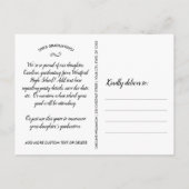 Carte Postale Grad Photo Collage Faire-part de graduation (Dos)