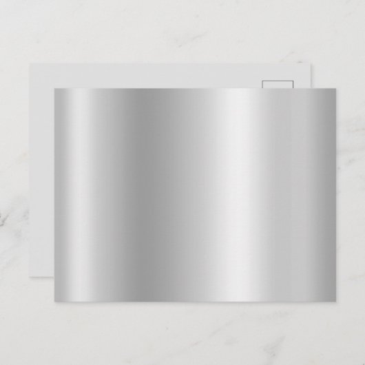 Carte Postale Gradient gris argenté clair (Devant / Derrière)