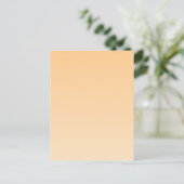 Carte Postale Gradient jaune clair et orange (Debout devant)