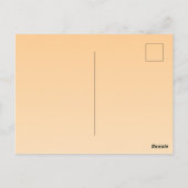 Carte Postale Gradient jaune clair et orange (Dos)