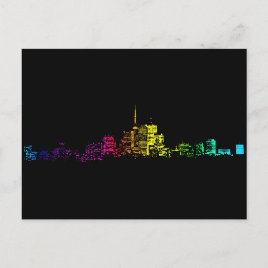 Carte Postale Gradient Skyline de Toronto (Devant)