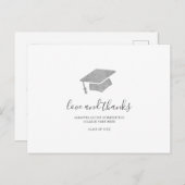 Carte Postale Graduate 2024 Photo Grad Merci (Devant / Derrière)