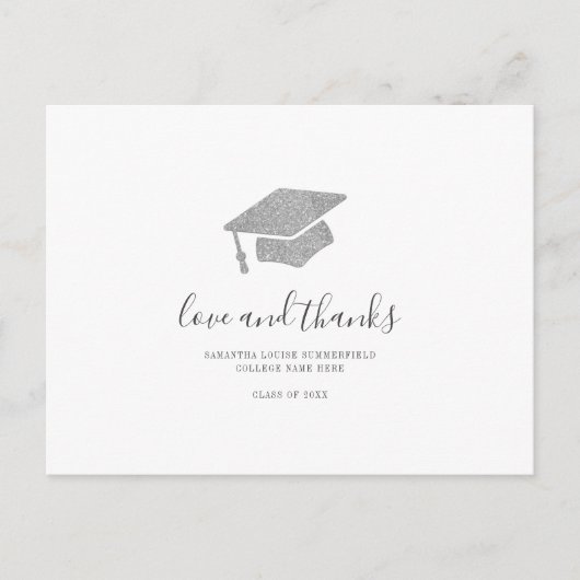 Carte Postale Graduate 2024 Photo Grad Merci (Devant)