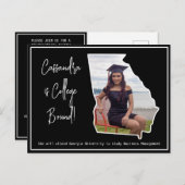 Carte Postale Graduate College Bound Georgia (Devant / Derrière)