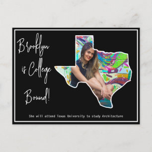 Carte Postale Graduate College Bound Texas