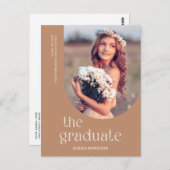 Carte Postale Graduate minimaliste Modernisation de la présentat (Devant / Derrière)