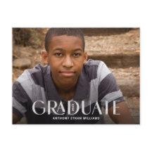 Graduate moderne Silver Overlay Photo Graduation