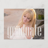 Carte Postale Graduate Simple Modern Two Photo (Devant)