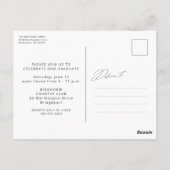 Carte Postale Graduate trois photo simple moderne graduation (Dos)