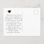 Carte Postale Graduation Arch Thank You postcard (Dos)