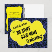 Carte Postale Graduation Comique Moderne Économisez La Date Anno (Devant / Derrière)