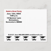 Carte Postale Graduation de la moustache (Dos)