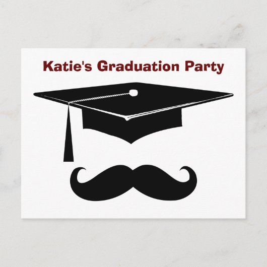Carte Postale Graduation de la moustache (Devant)