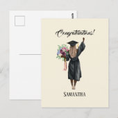 Carte Postale Graduation de l'aquarelle personnalisée (7) (Devant / Derrière)