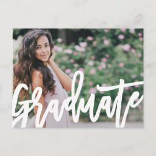Carte Postale Graduation de script moderne