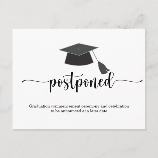 Carte Postale Graduation différée (Devant)