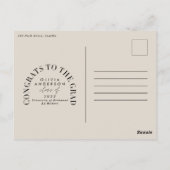 Carte Postale Graduation géométrique moderne multi photo arch (Dos)