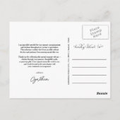 Carte Postale Graduation Merci moderne Script Deux photos (Dos)