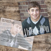 Carte Postale Graduation Moderne Simple Merci tendance