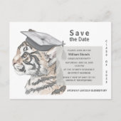 Carte Postale Graduation Party Enregistrer la date Invitation Ca (Devant)
