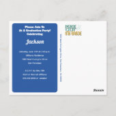 Carte Postale Graduation Peace Out 8e classe Party (Dos)