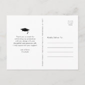 Carte Postale Graduation photo audacieuse typographie moderne me (Dos)
