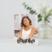 Carte Postale Graduation photo audacieuse typographie moderne me (Debout devant)