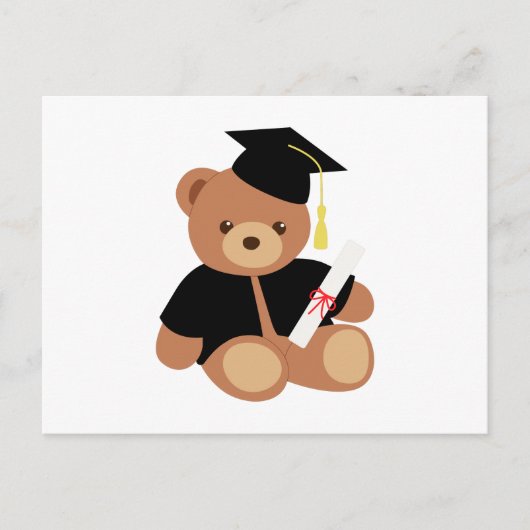 Carte Postale Graduation Teddy Bear (Devant)