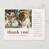Carte Postale Graduation Whimsical Deux Merci Photo (Devant)