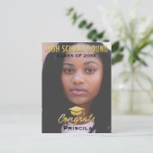 Carte Postale Gradué Photo Classe De L'Année Nom Parties scintil (Debout devant)