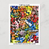 Carte Postale graffite funky (Devant)