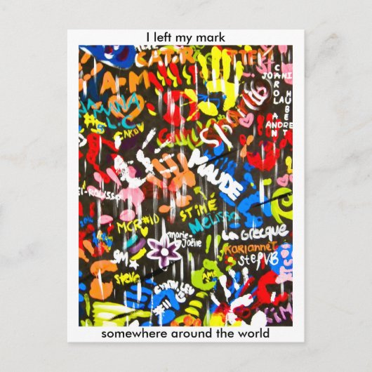 Carte Postale graffite funky (Devant)