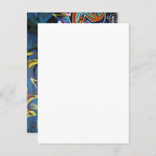 Carte postale Graffiti (Devant / Derrière)