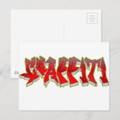 Carte Postale Graffiti (Devant / Derrière)
