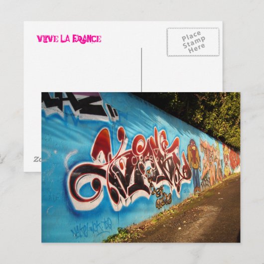 Carte Postale Graffiti (Devant / Derrière)