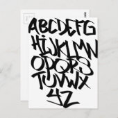 Carte Postale graffiti (Devant / Derrière)