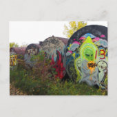 Carte postale Graffiti 2 Alien (Devant)