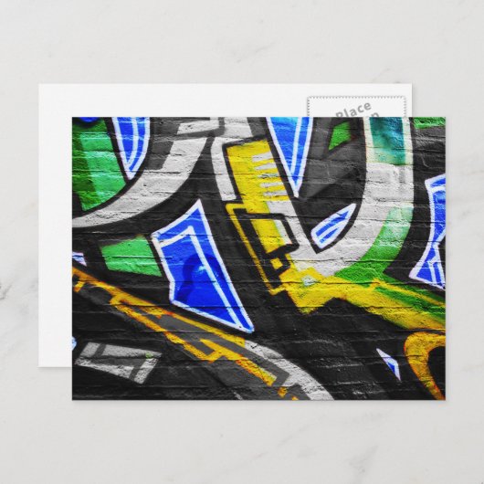 Carte Postale Graffiti 6 pccna (Devant / Derrière)