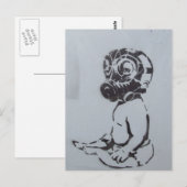 Carte postale graffiti anglaise (Devant / Derrière)