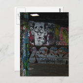 Carte Postale Graffiti argenté (Devant / Derrière)