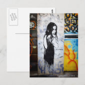 Carte Postale Graffiti / Art de rue (Devant / Derrière)