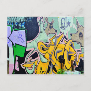 Carte Postale Graffiti Belka et Strelka