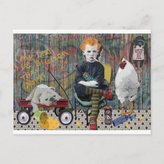 Carte Postale Graffiti Boy (Devant)